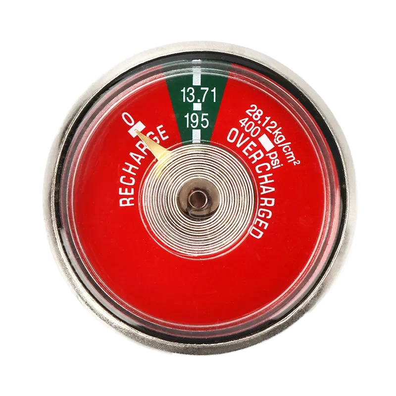 Spring Pressure Gauge/23mm Bourdon Tube Pressure Gauge For Fire