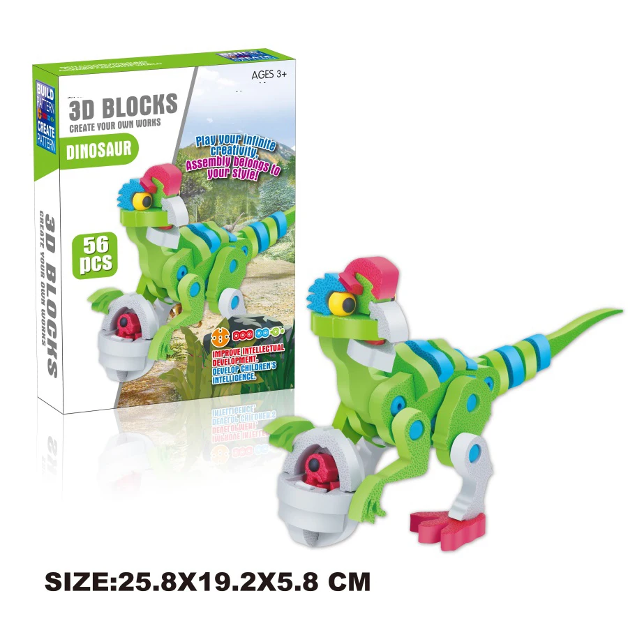 3D  Early Initiation Educational Interactive Toy DIY Cartoon Learning Game Jigsaw Puzzle Toys for Child Kids