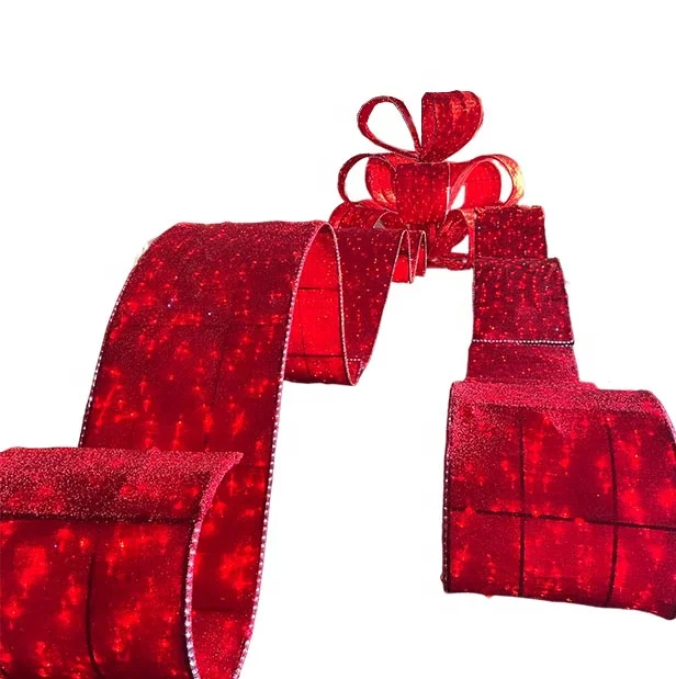 Gros Nœud Papillon Velours Rouge Pour Sapin De Noël - 30 Ou 40 Cm, Décoration Intérieure/extérieure, Sommet De Sapin