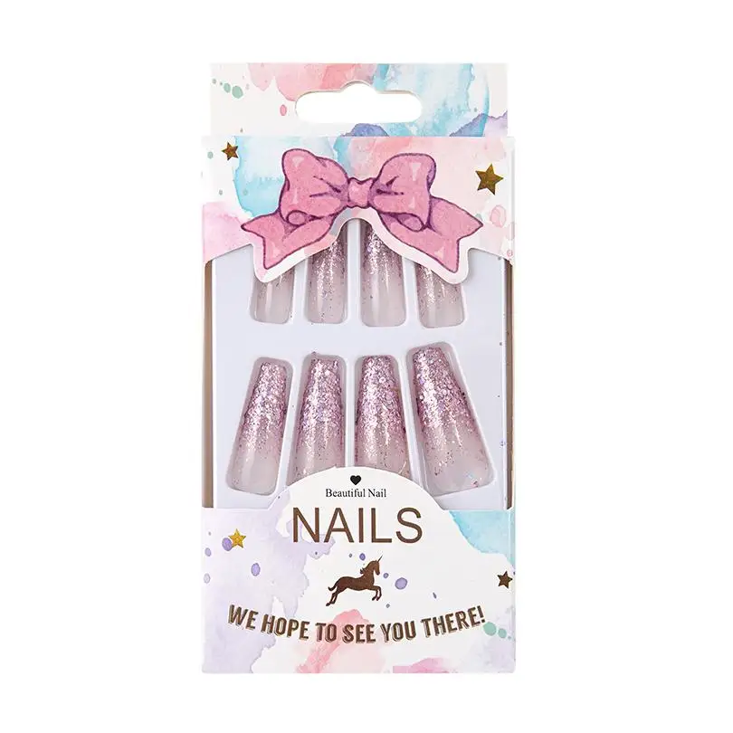 Ladybird Artificial Fingernails Faux Ongles Box French Hot Sale High