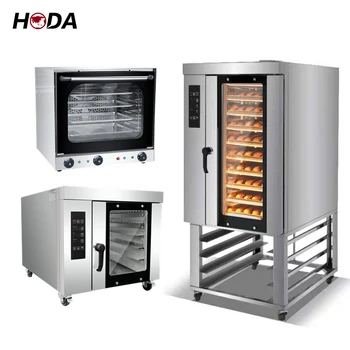 Full Size Built-in Kitchen Hot air Electric Ovens Big Energy Saving Convection Oven 5 Trays 10 Grid Sublimation Stainless Steel