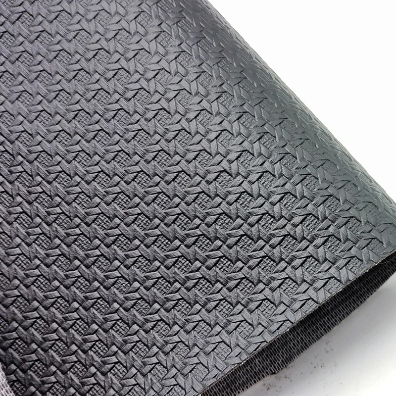 Woven PVC Synthetic Leather Fabric with 0.9mm Thickness and 140cm Width for Handbags and Furniture