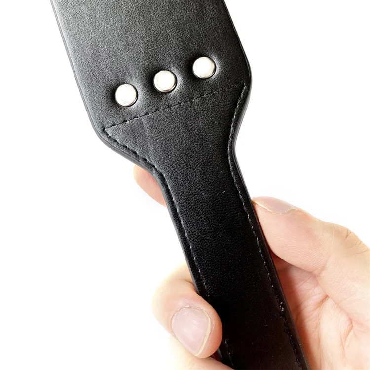 BDSM Leather Paddles for Adults Soft Spanks Tool Toys Sexual SM Play for Couples Black
