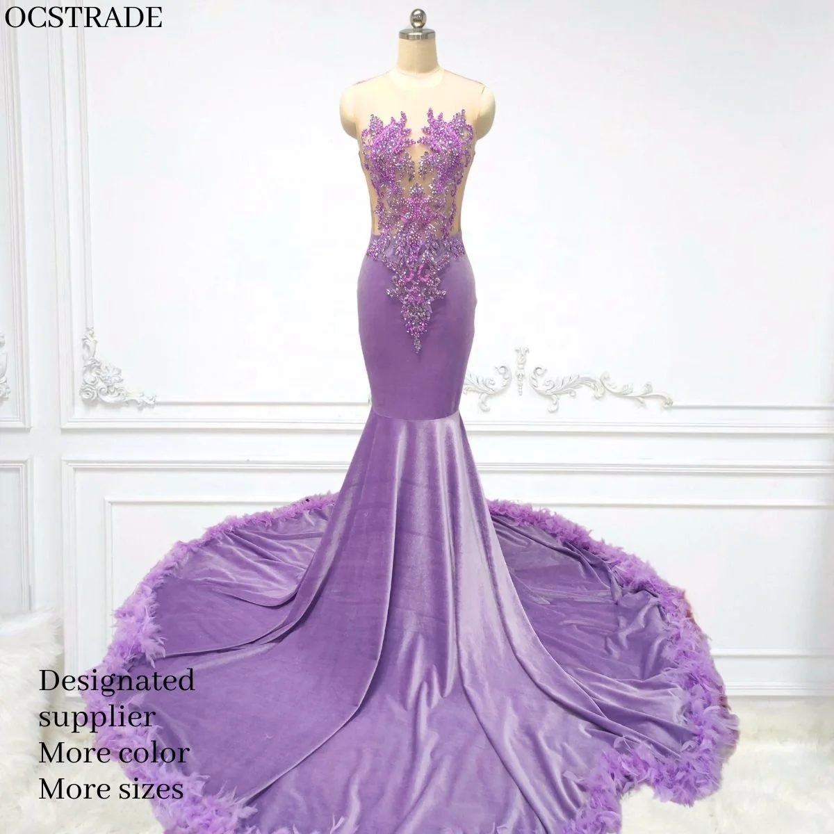sachin and babi light blue dress a elegant light purple sleeveless dress main image 0