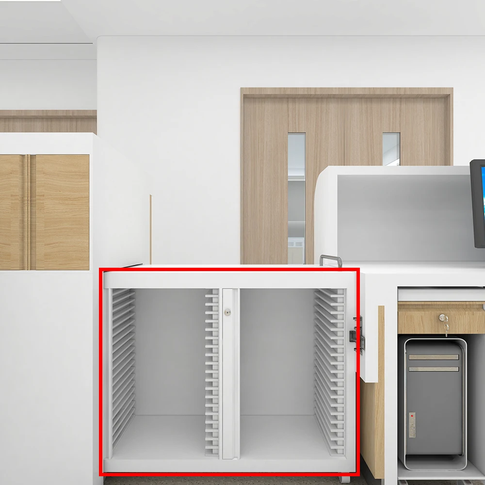 Professional Stainless Steel Medical Record Lockable Office File Storage Cabinet Modern Digital Serial for Workshop Gym 5