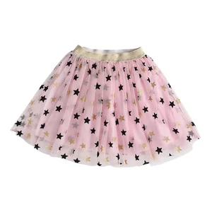 Customize Fashion Autumn Long Sleeve Coat Printing Party Solid pink for 2-14 Year Girls Tutu Skirt