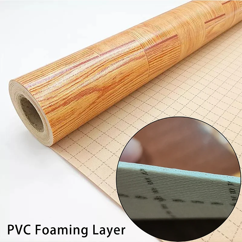 Home Use 1.0mm Foam Wood Sponge Waterproof Plastic Flooring Vinyl Pvc ...