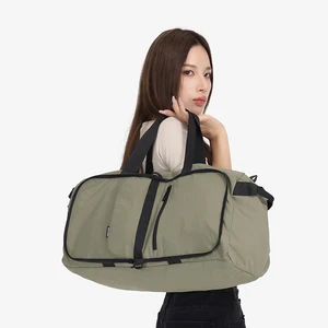 NOXXON Large Capacity Gym Duffel Bags Foldable Lightweight Travel Weekender Bags with Shoe Compartment for Unisex