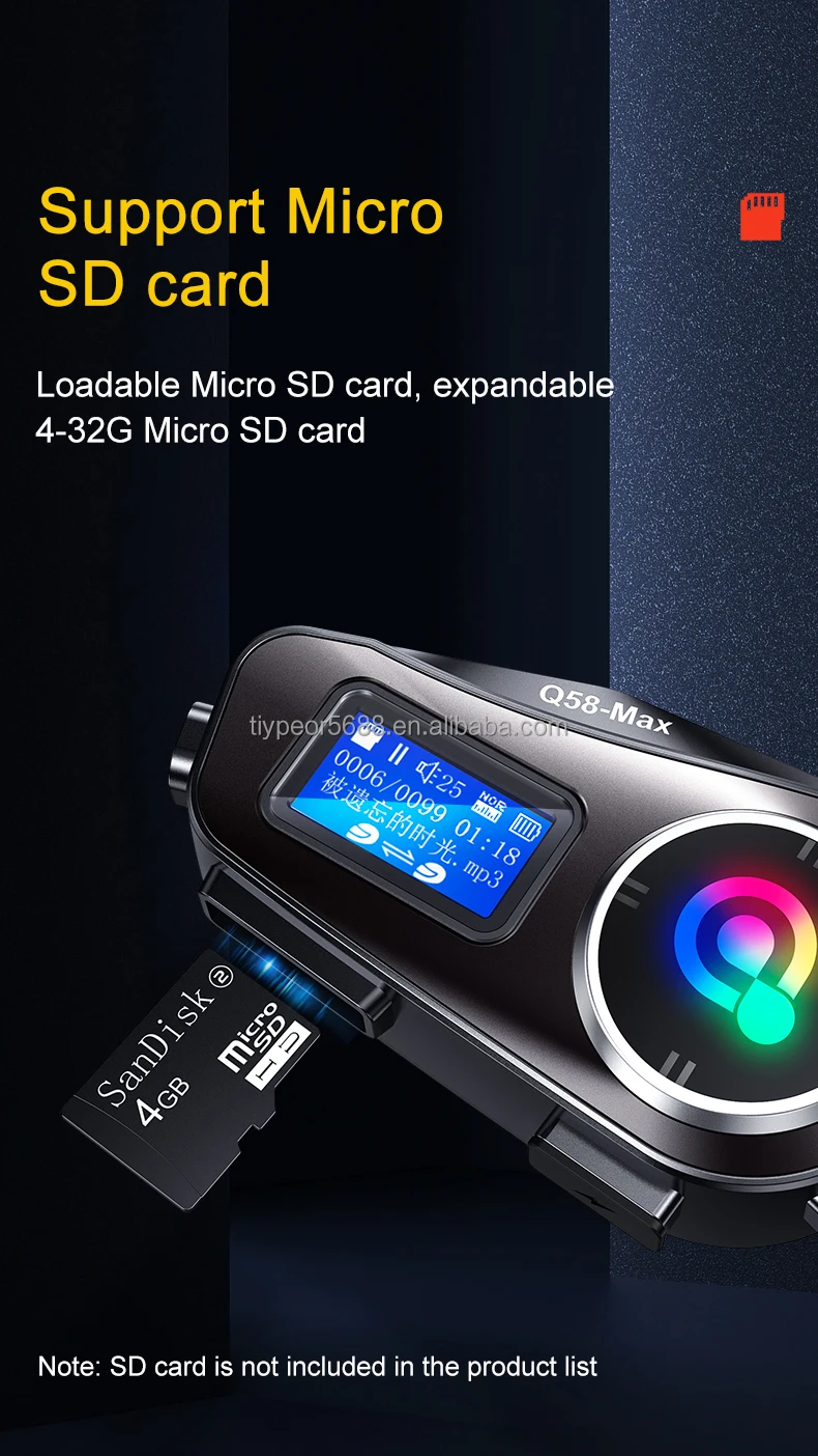 product tiypeor motorcycle helmet bt intercom led lighting supports multi scene mixed music sharing intercom distance 500 meters-9