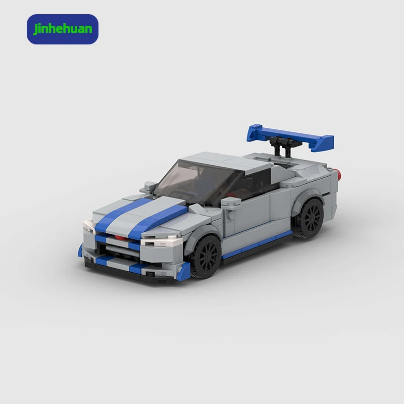 Coupé Tuning — Gris & Bleu