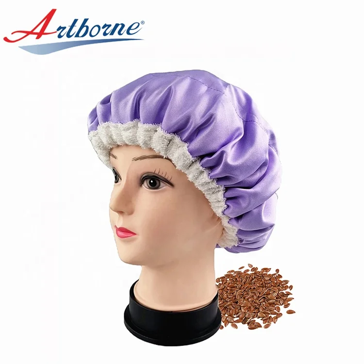 Deep Conditioning Heat Cap Microwavable Hair Care Treatment Cap Flaxseed  Heat Hot Bonnet Hair Steamer