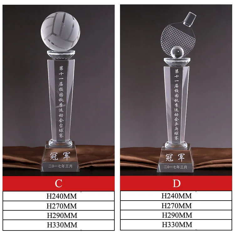 product wholesale custom metal accessory clear crystal glass plate award-29