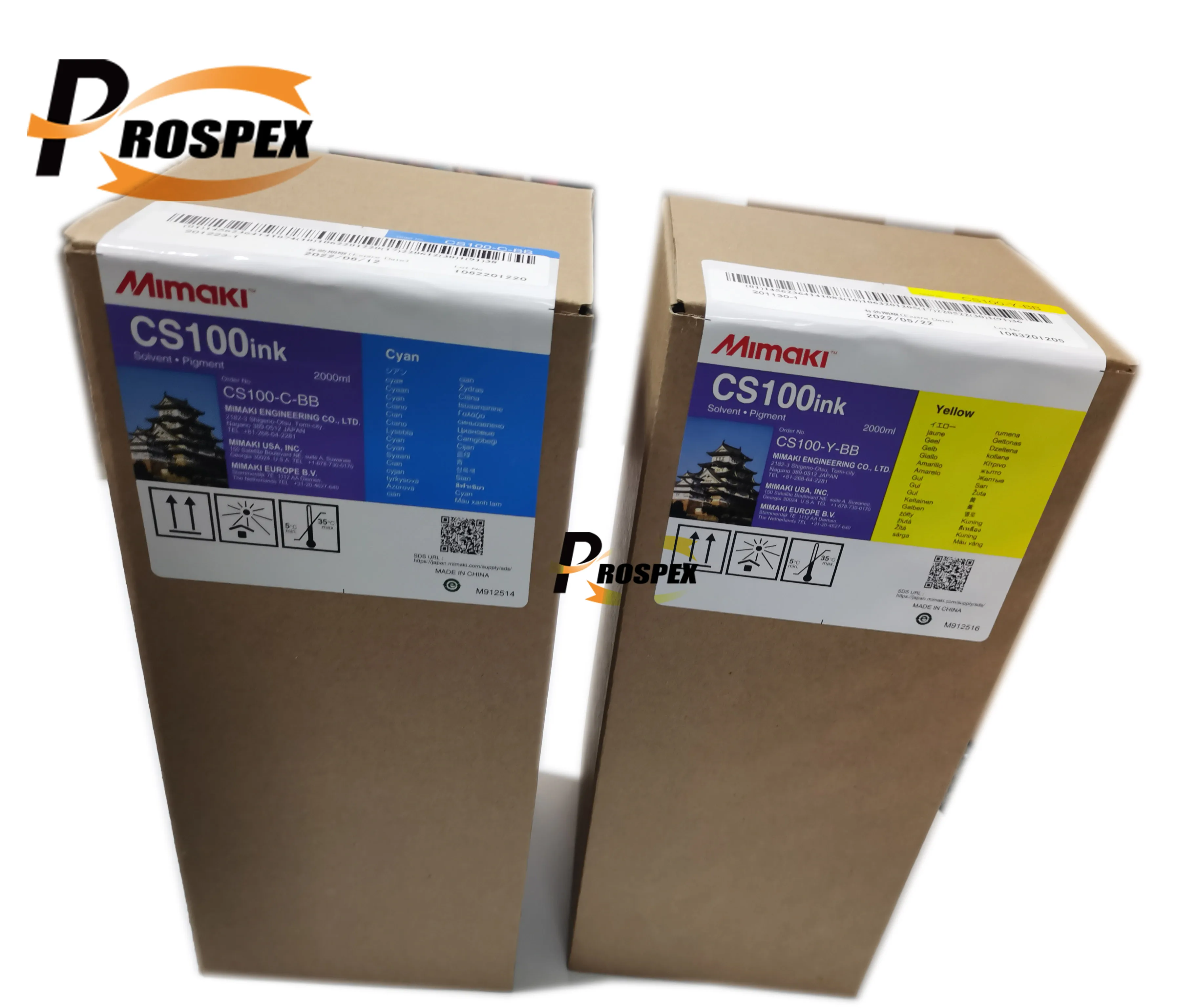 Original Mimaki Eco Solvent Ink CS100 2L for SWJ-320 Printers