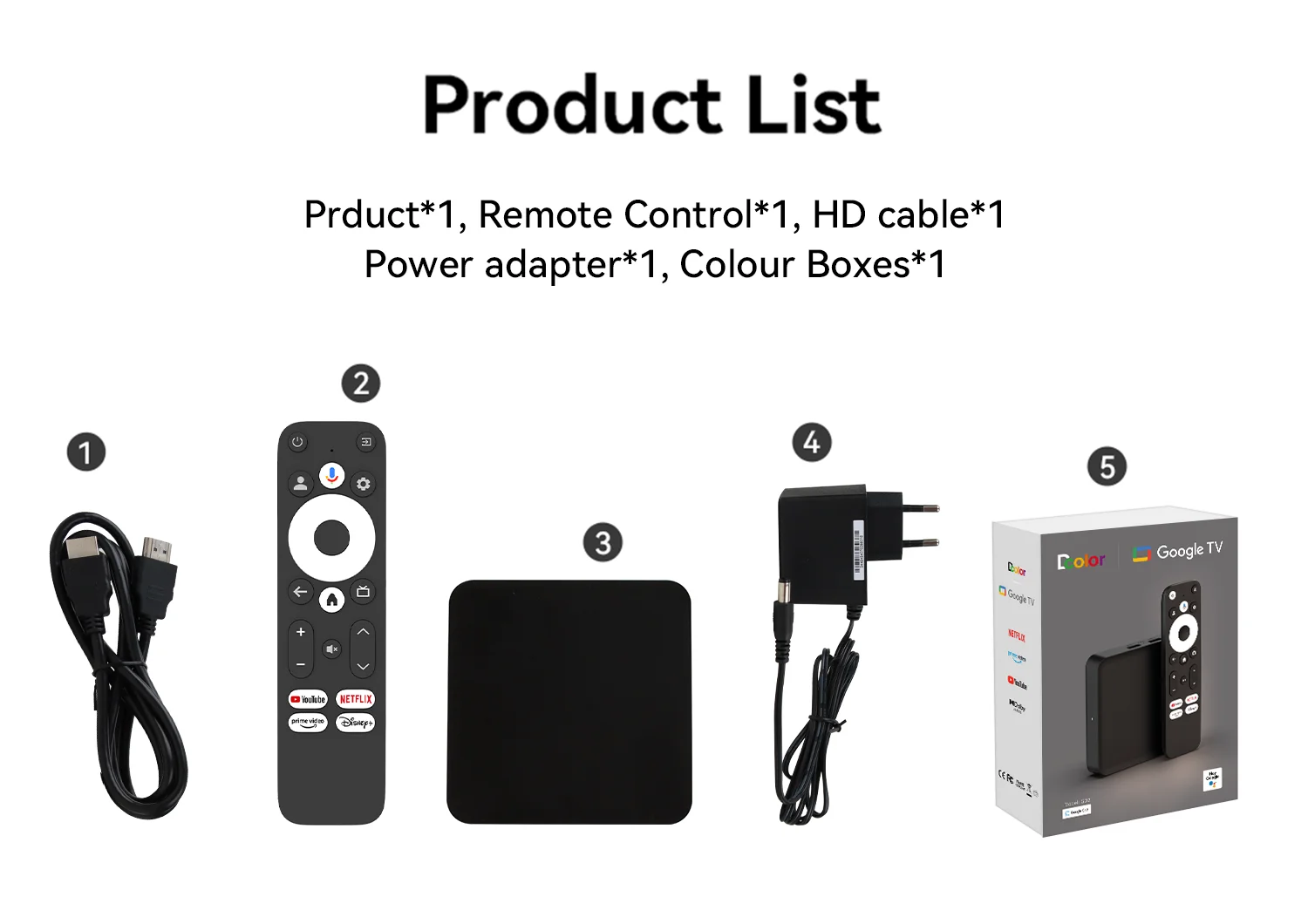 D-color Google Certified TV Box - 4K Smart TV Experience