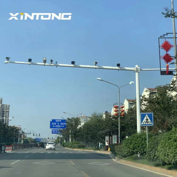 XINTONG Traffic Warning Light Galvanized Post Light Led Street Lamp Poles