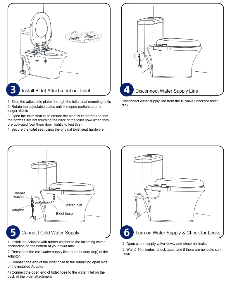 Modern Fresh Water Sprayer Bidet Toilet Attachment Smart Shattaf Bidet De Toilette Dual Nozzle Self-Cleaning Toilet Bidet manufacture