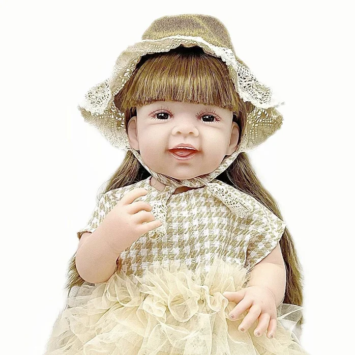 Хит продаж кукла-младенец 22 дюйма высокая имитация мягкие детские куклы силиконовая кукла-Реборн игрушки