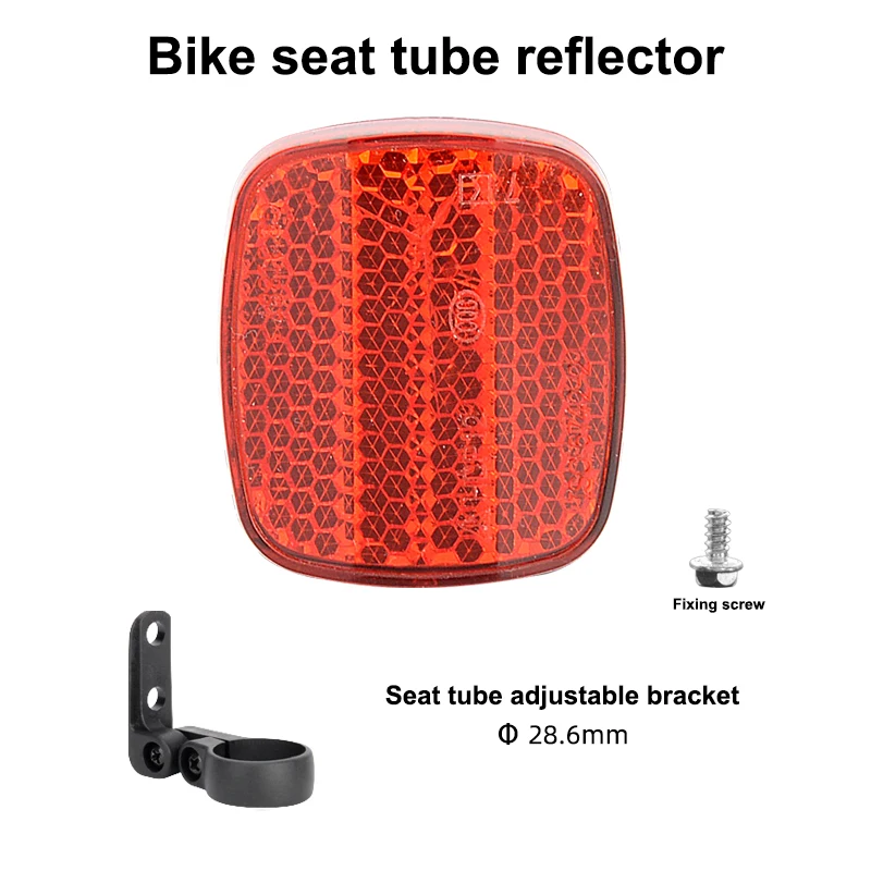 Partuto 6-Pack Universal Motorcycle Reflectors - 2.2 Inch Round White Plastic Safety Reflectors For Bikes & Trailers