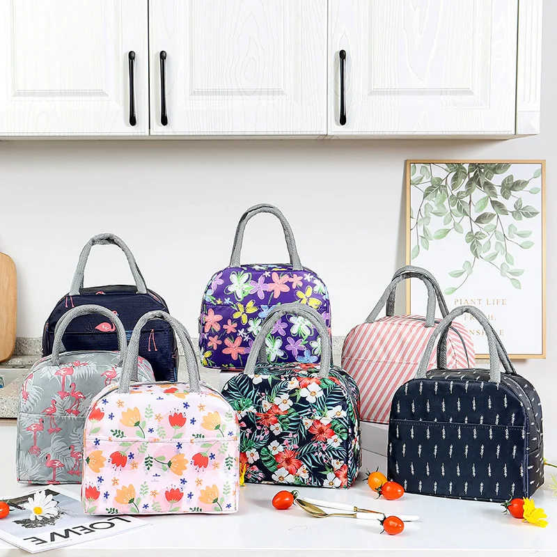 Оптовая продажа водонепроницаемая алюминиевая фольга Изолированная Детская сумка для обеда термоизоляционная переносная пикника