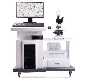 Professional Manufacturer Trolley Veterinary Sperm Analyzer Canine with Microscope for Veterinary Semen Observation Use