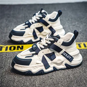 Men's Fashion Sports Running Casual Board Shoes with Thick Sole Increase Net Surface for Spring Summer Autumn Winter Sports