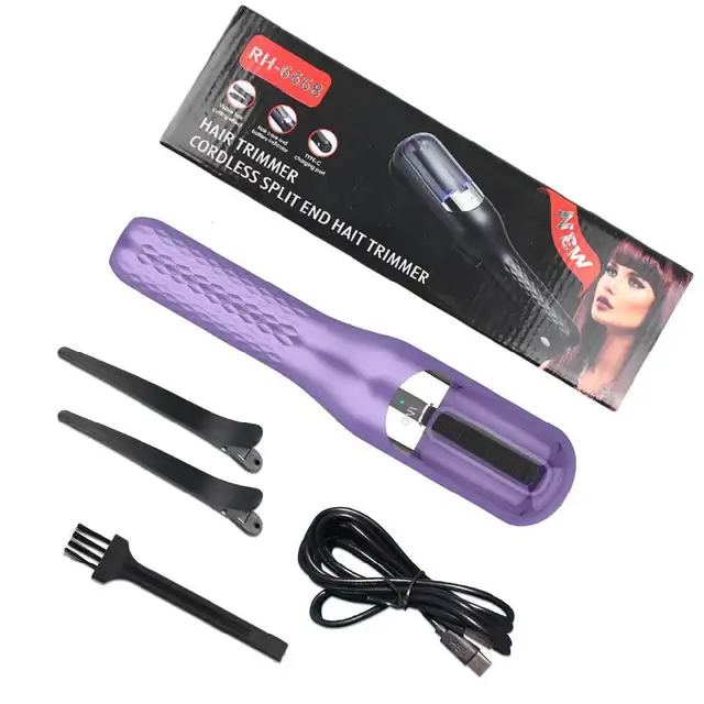 Damaged and Brittle Split Ends Split Ender Mini Portable Cordless Split End Hair Trimmer for Dry