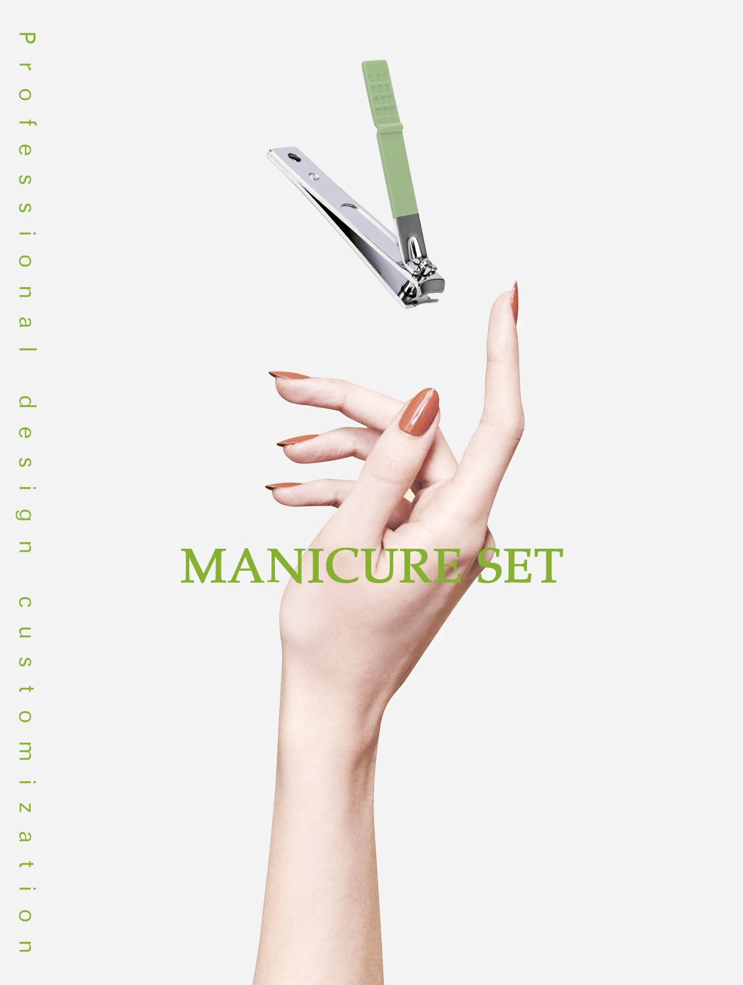 Custom Stainless Steel Nail Grooming Kit Nail Care Kit Manicure Set