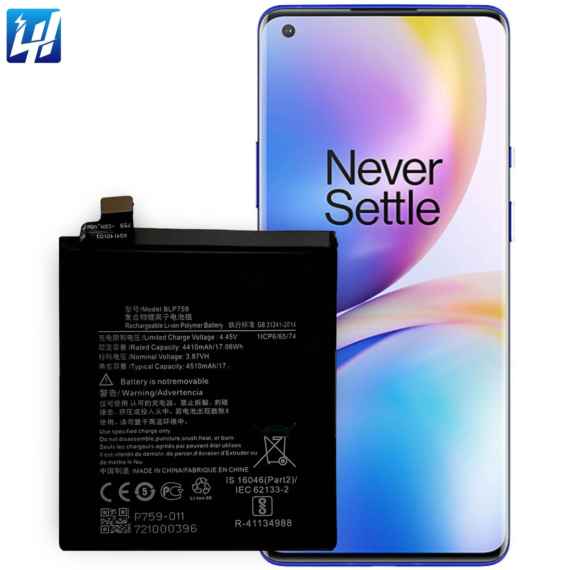 OEM工場製バッテリー スマートフォン交換用バッテリー 4510mAh BLP759
