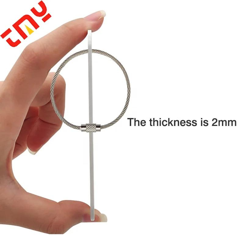 Оптовая продажа водонепроницаемая белая двухсторонняя металлическая бирка с принтом сублимационная алюминиевая дорожная для багажа