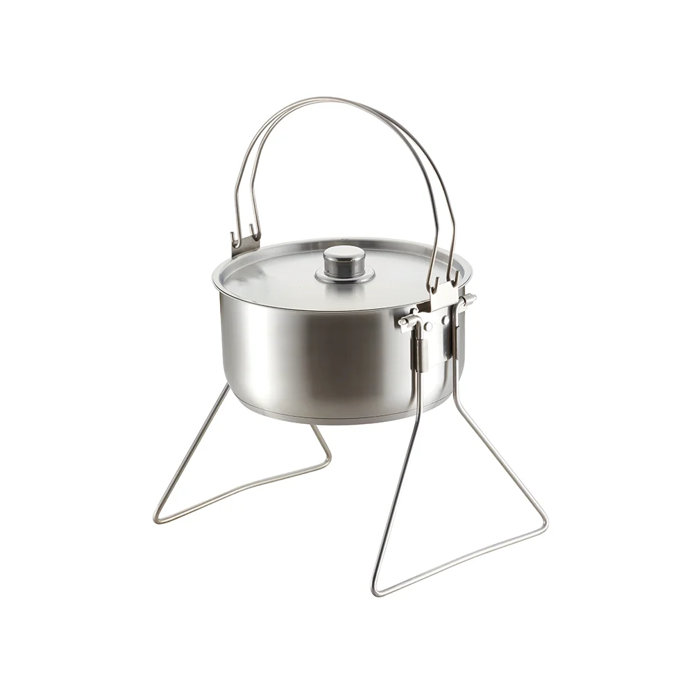 Luxury Newly Design Stainless Outdoor Picnic Camping Cooking Set Portable Cooking Pot Set For Travel