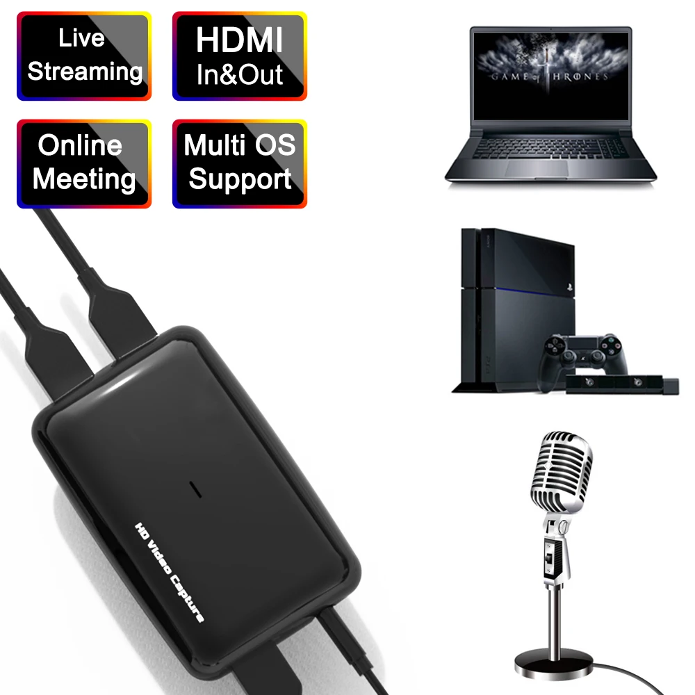 Ezcap301 Hd Video Capture Live Streaming 1080 60fps Hdmi Game Video To Pc Support Windows Linux Mac Obs Youtube Facebook Live Buy Hd Video Capture Video Capture Usb3 0 Video Capture Hd60 Game Live
