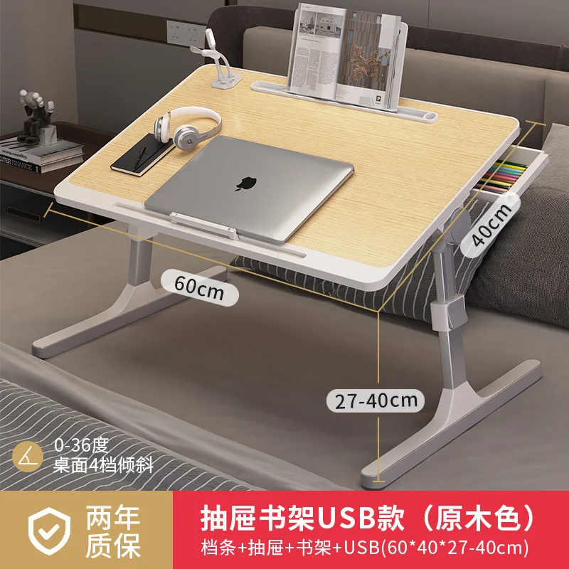 Aluminum Alloy Folding Computer Desk Adjustable Height Folding Computer