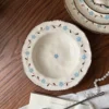 Blue floral-20*3.5cm deep plate
