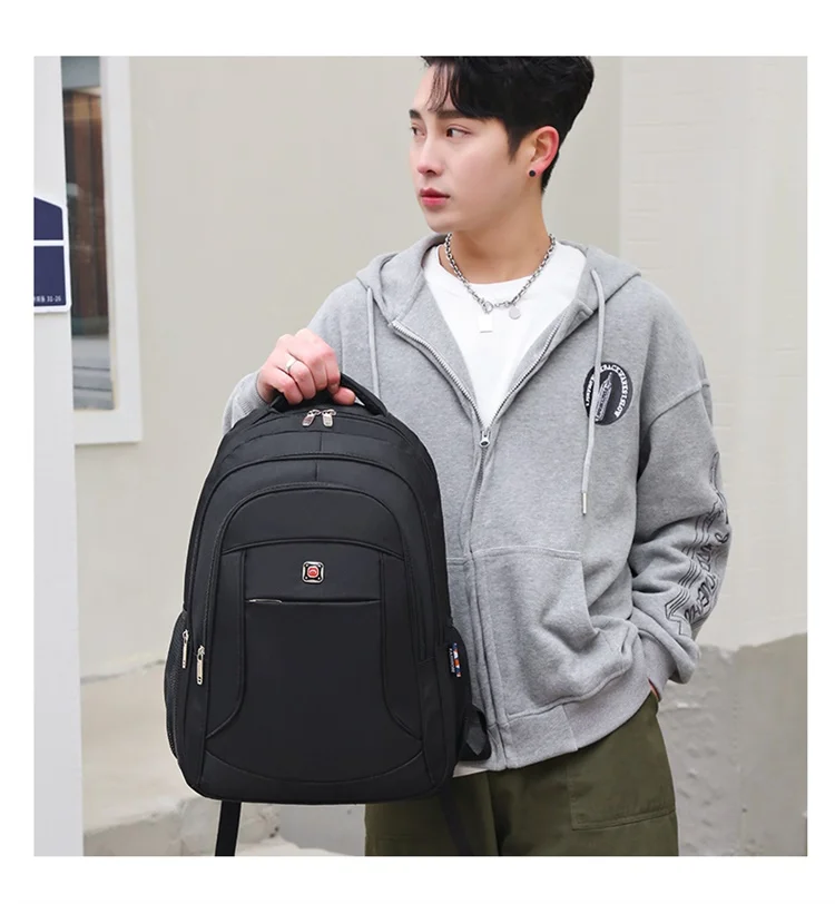 New Fashion Simple Large-capacity Men College Students School Bag ...