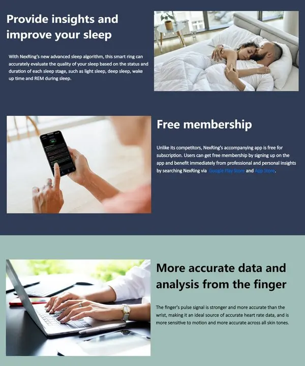 Titanium Smart Health Ring With Blood Oxygen Heart Hrv Tracking