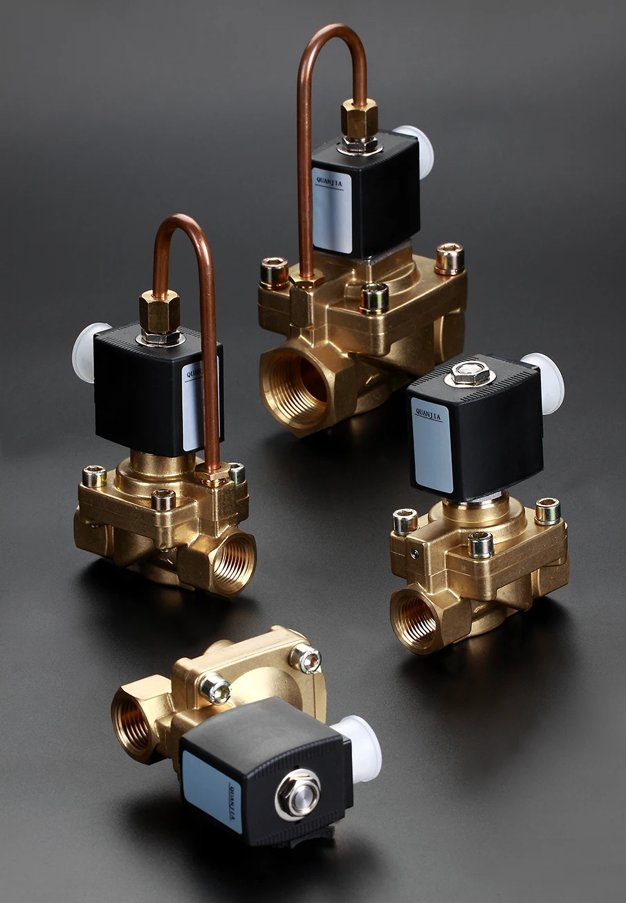 Quanjia 1 inch brass water solenoid valve 24v 2231025B| Alibaba.com