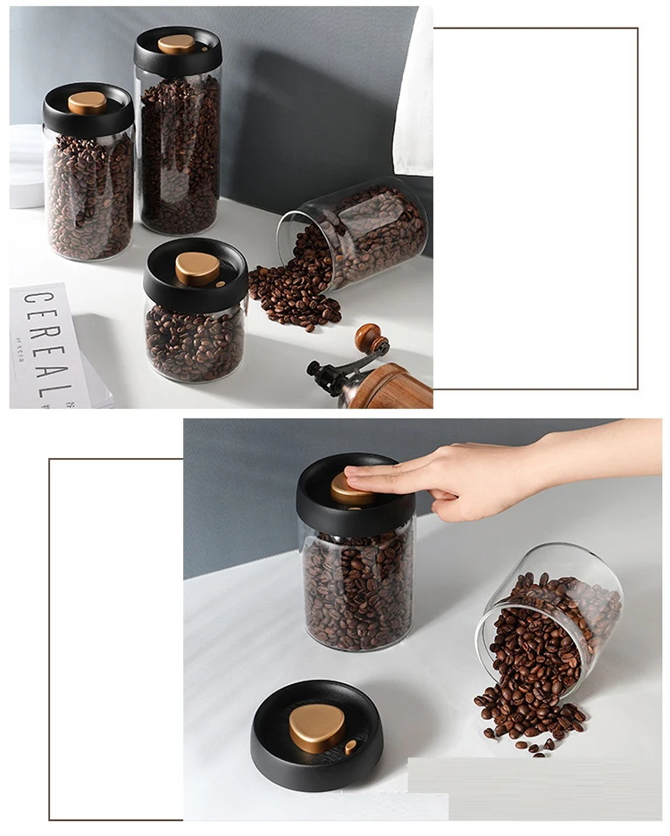 400ml Borosilicate Glass Jar With Vacuum Seal Lid For Storing Food To