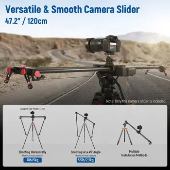 NEEWER ER1-120cm APP With RT-08 Motorized Carbon Fiber Camera Slider detail image