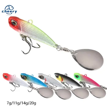 Cheery Rotating Sequins Metal Composite Suitable All Swimming Layers Long-distance Casting Lure Hooks Artificial Bait Bass – Metal Jig – view 2