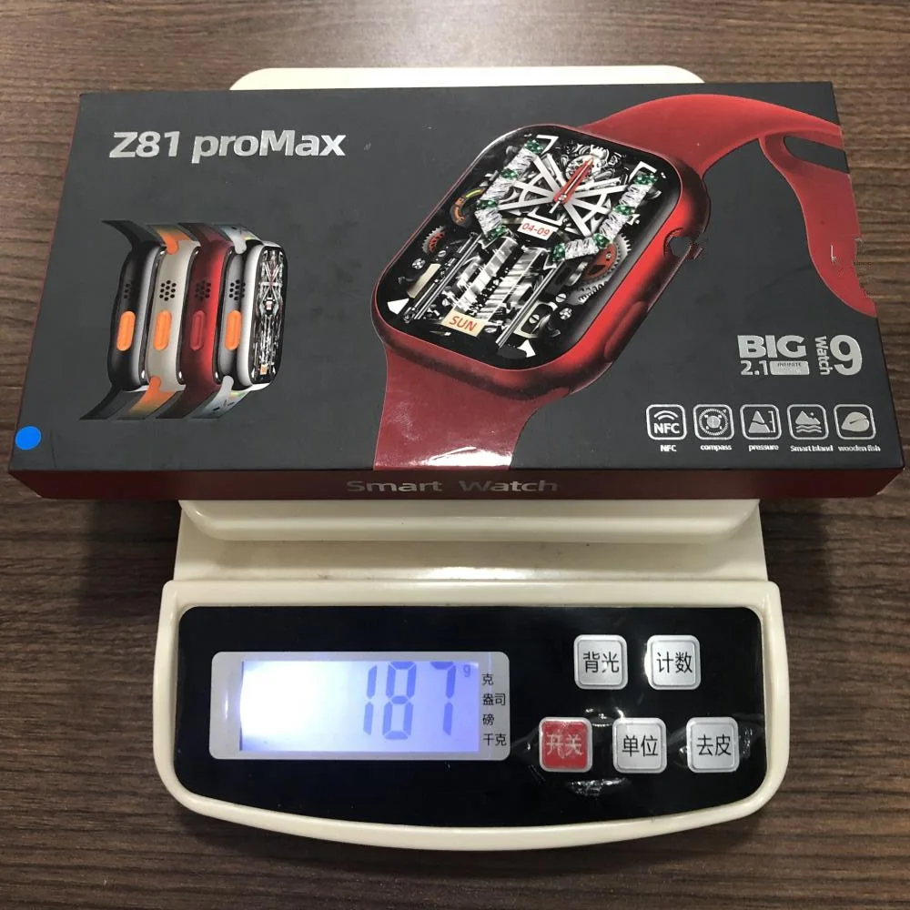 Z81 ProMax Smartwatch serisi 9 su geçirmez BT çağrı NFC 2.1 