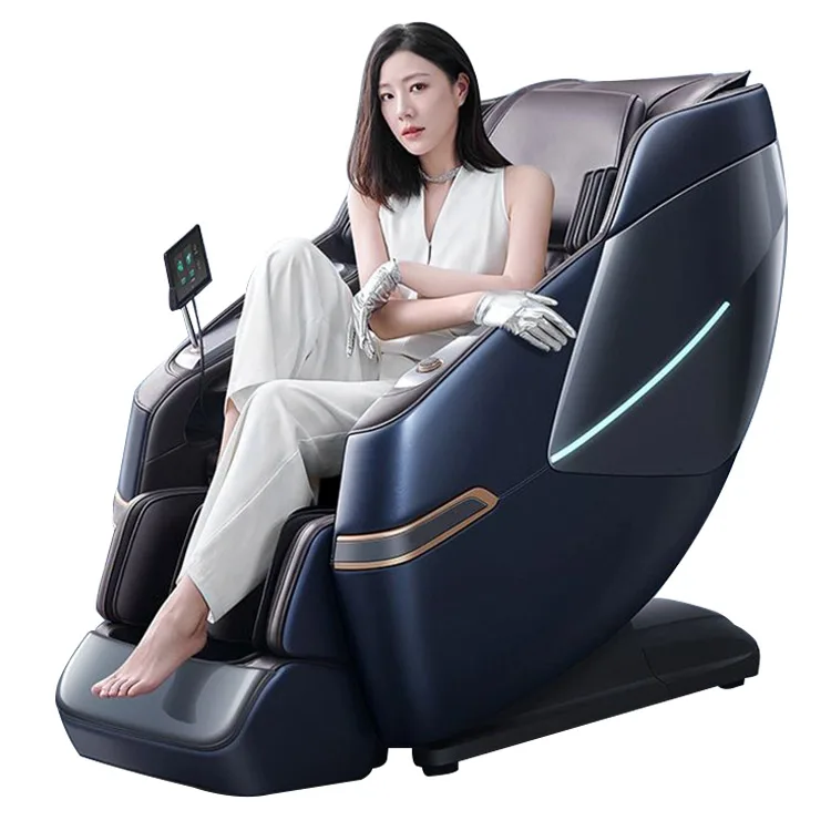 4D Zero Gravity Luxury Shiatsu Kneading Rolling Foot Leg Calf Massage Chair Full Body Silla Masaje