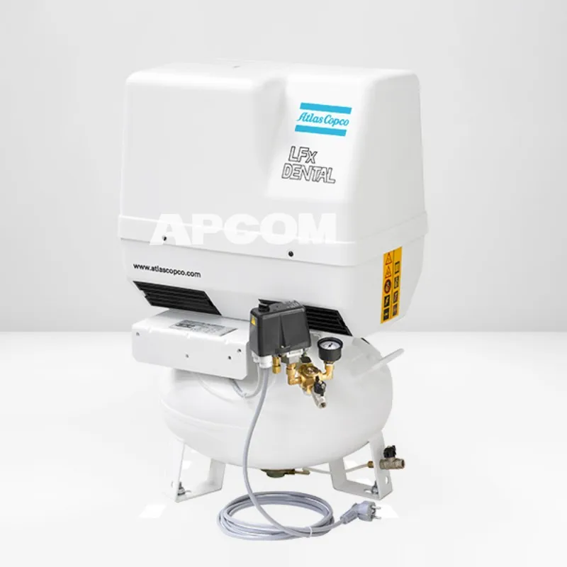 Atlas Copco Oilfree Piston Compressor LF 2 3 LFX 0.7 1.0 LFXD  Atlas Copco Medical Dental Oil Free Air Compressor