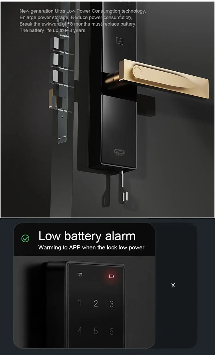 S2 Digital Door Lock With Keypad And Fingerprint European Standard Top