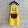 Coutures jaunes * crayon (tablier simple)