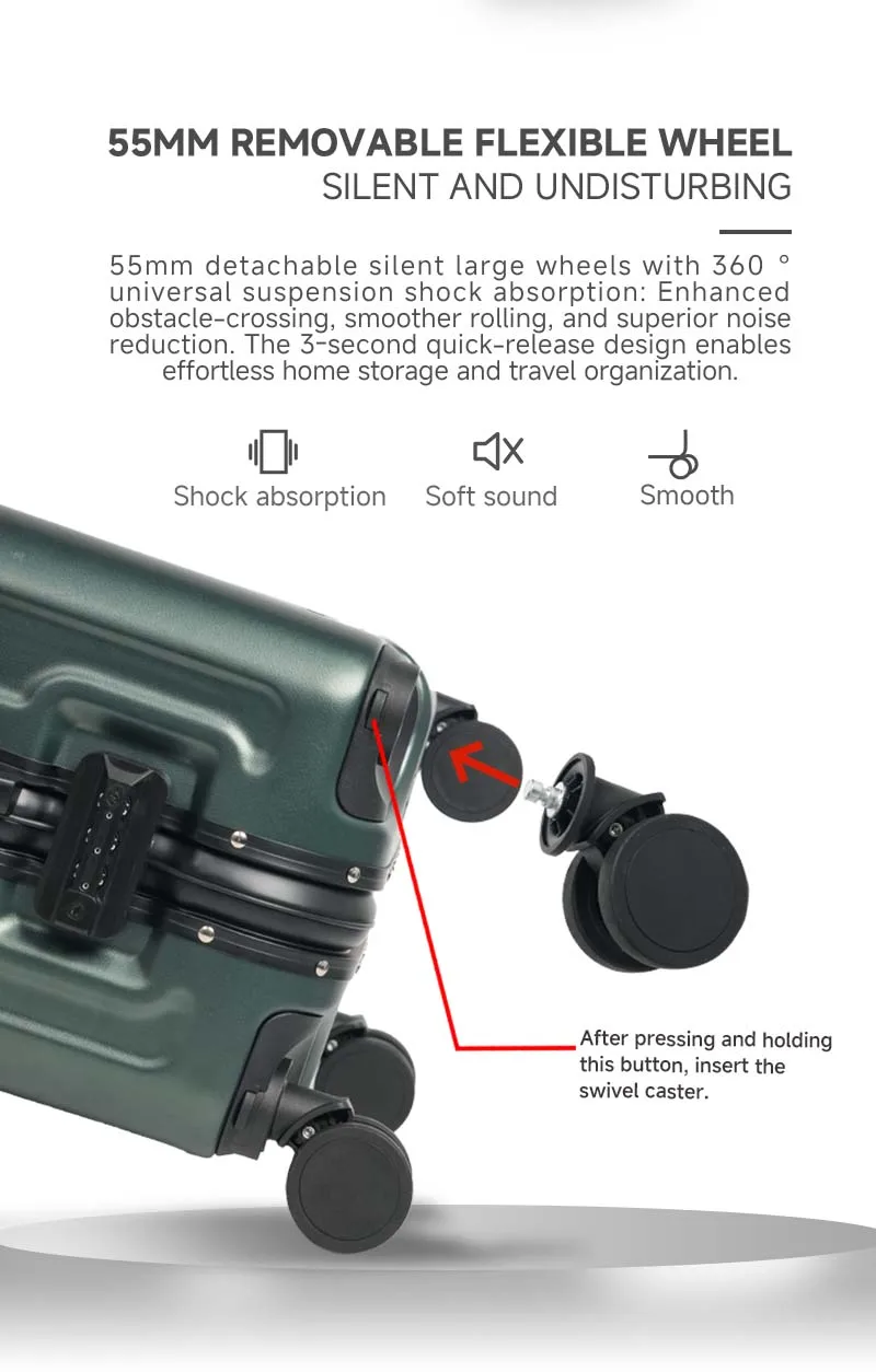 LOY Trolly Smart Suitcase interior organization