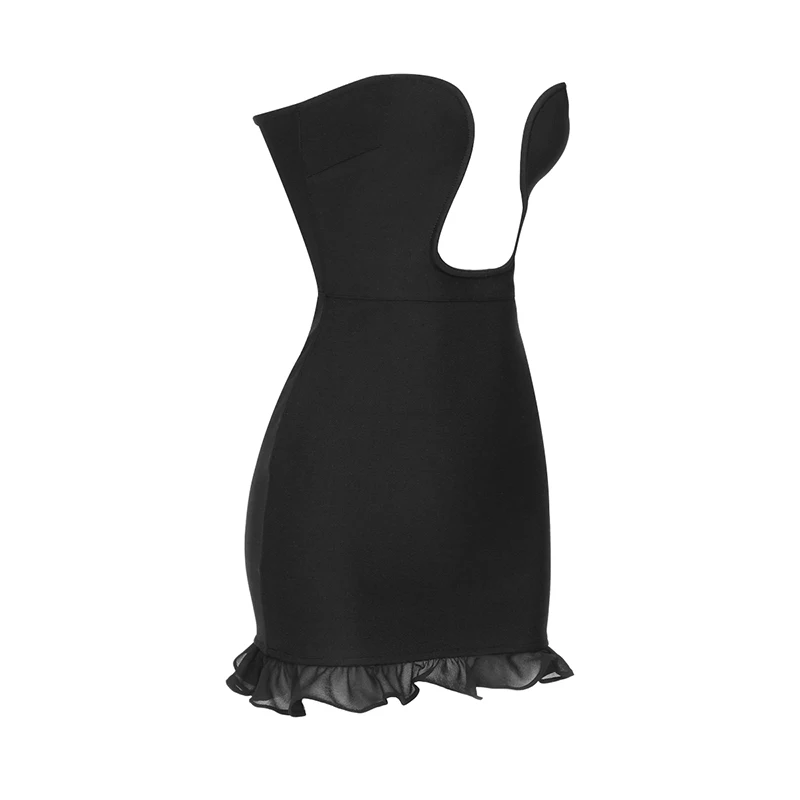 Strapless Celebrity Black Dress – Trend4us