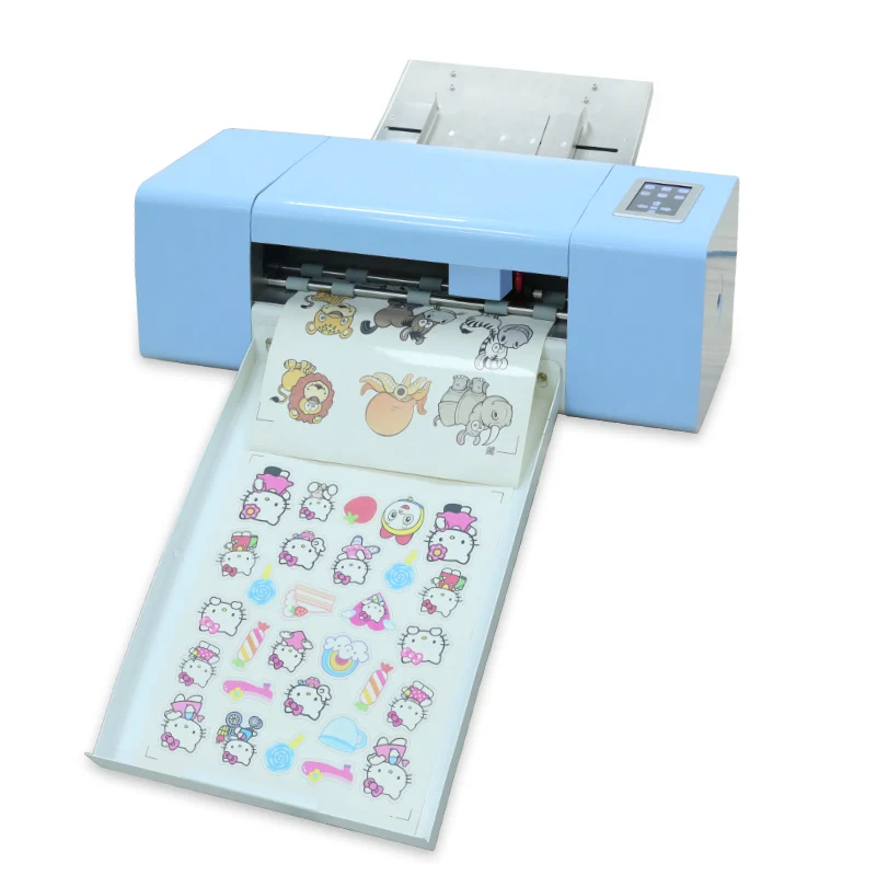 Momo Mini Auto Feeding Label Cutter with Printed Logo Material Saving Cutting Plotter Die Cutting Machine