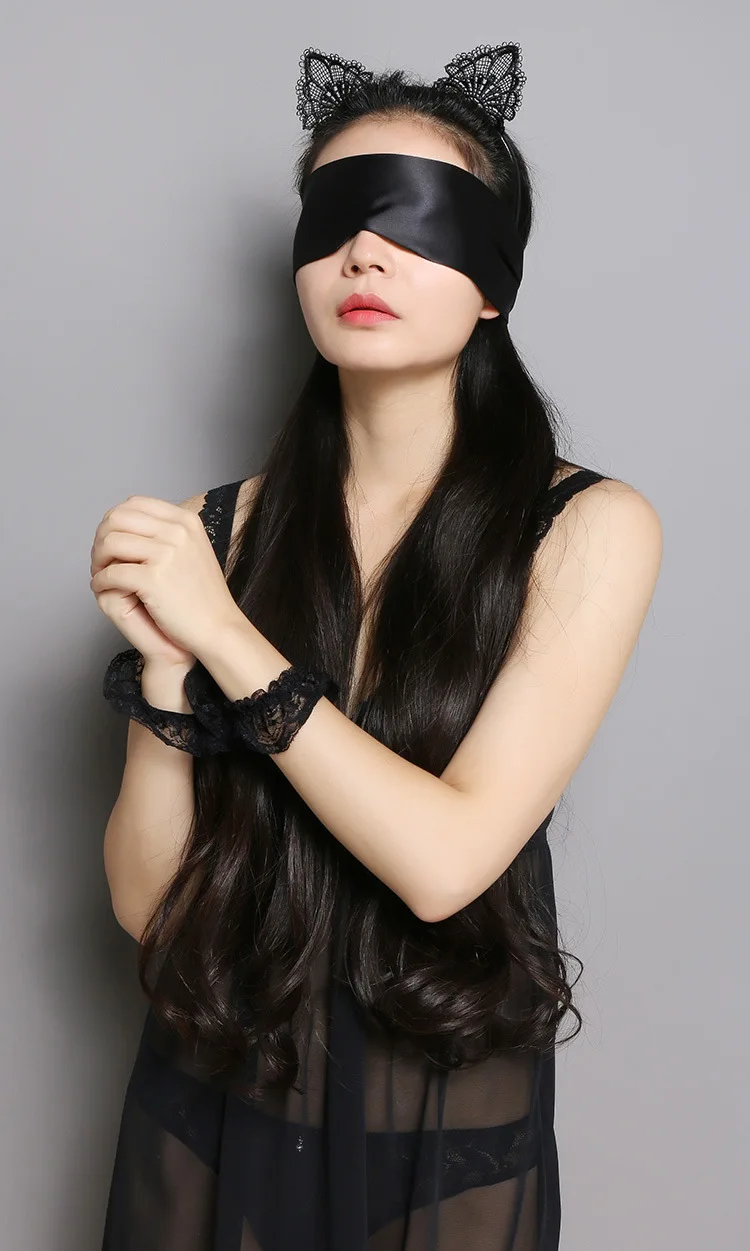 Source Soft Silk Satin Blinder Eye Mask Bdsm Bondage Fetish Erotic Patch  Bondage Blindfold For Wedding Sex Product on m.alibaba.com