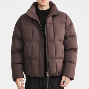 2026 Fashion Style Men's Puffer Jacket Wholesale Winter Casual Outdoor Down Jacket Custom Logo