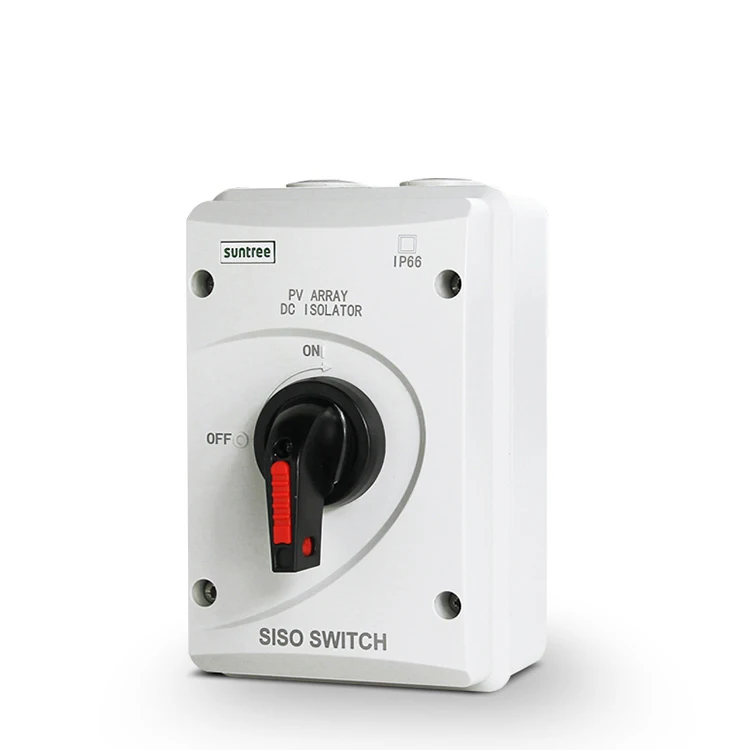 1000VDC Disconnect Switch for Pv System Suntree IP66 Dc Disconnect Switch Waterproof Disconnect Switch